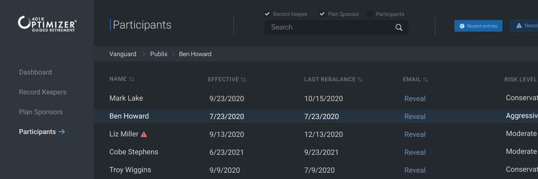 Logo for 401k Optimizer