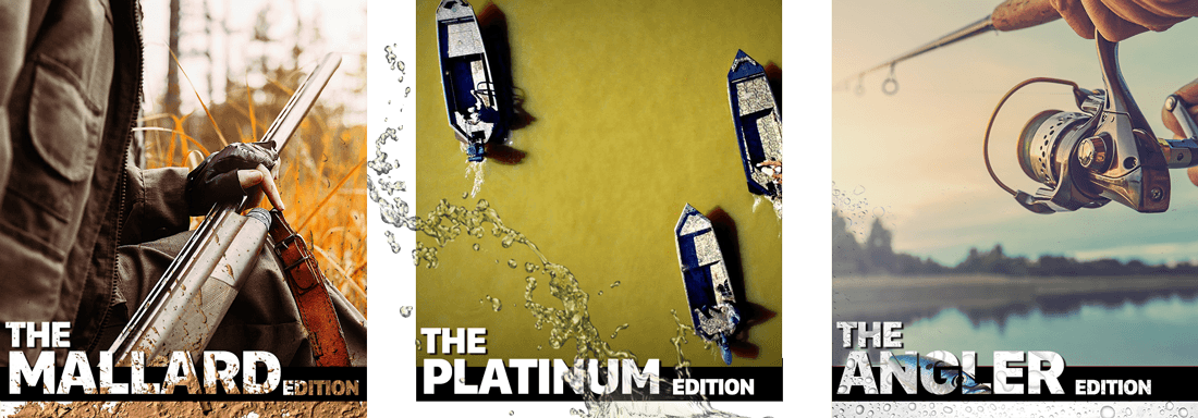 Three custom boat models