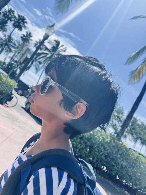 My son Collin in Miami